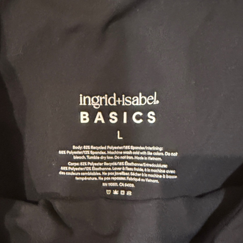 Ingrid & Isabel BASICS Black Nursing Tee